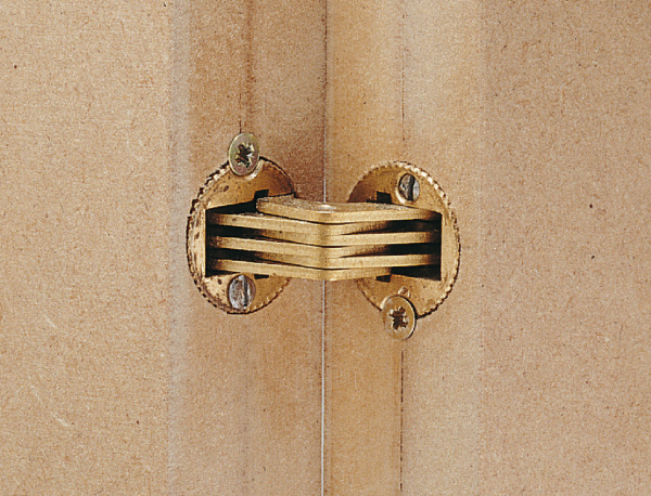 Скрытая мебельная петля Zysa, диаметр 10 мм, толщина створки 14-19 мм, цвет золото